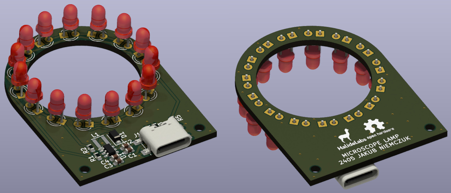 Render of the PCB